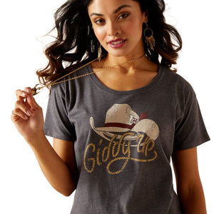 ARIAT INTERNATIONAL, INC. Shirts Ariat Women's Titanium Cowboy Hat Graphic T-Shirt 10051444