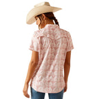ARIAT INTERNATIONAL, INC. Shirts Ariat Women's VentTEK Brush Stroke Print Short Sleeve Western Shirt 10049068