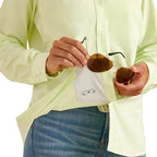 ARIAT INTERNATIONAL, INC. Shirts Ariat Women's VentTEK Lime Stripe Long Sleeve Button Down Stretch Shirt 10048860