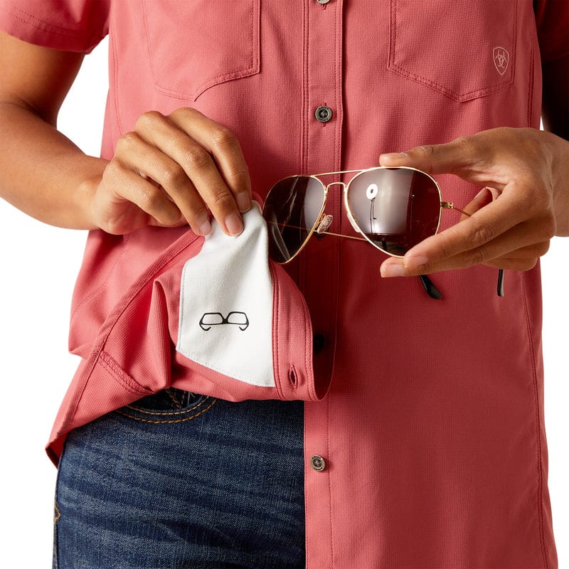 ARIAT INTERNATIONAL, INC. Shirts Ariat Women's VentTEK Slate Rose Short Sleeve Western Shirt 10049069