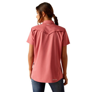 ARIAT INTERNATIONAL, INC. Shirts Ariat Women's VentTEK Slate Rose Short Sleeve Western Shirt 10049069