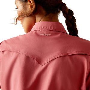 ARIAT INTERNATIONAL, INC. Shirts Ariat Women's VentTEK Slate Rose Short Sleeve Western Shirt 10049069