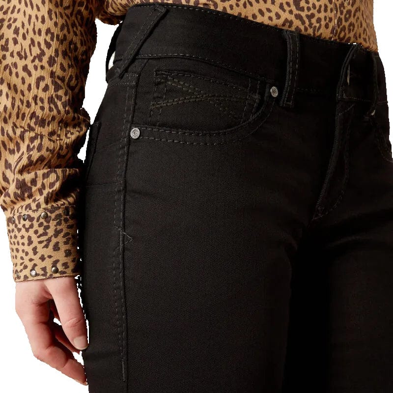 ARIAT Jeans Ariat Women's Black Perfect Rise Ella Boot Cut Jeans 10053533