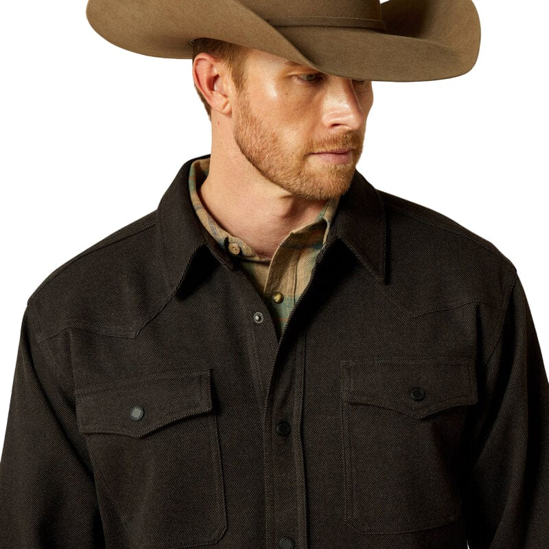ARIAT Outerwear Ariat Men's Black Cattleman Shirt Jacket 10062440