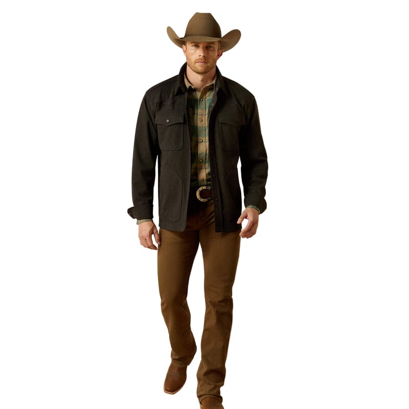 ARIAT Outerwear Ariat Men's Black Cattleman Shirt Jacket 10062440