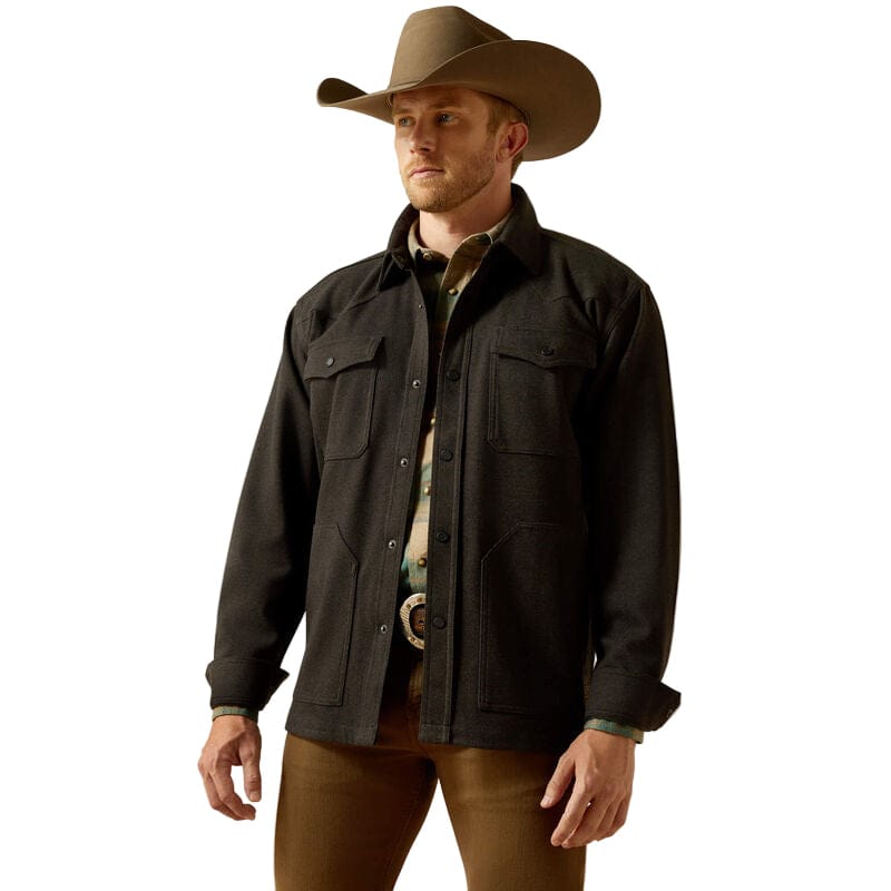ARIAT Outerwear Ariat Men's Black Cattleman Shirt Jacket 10062440