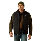 ARIAT Outerwear Ariat Men's Black Logo Softshell Vest 10062587