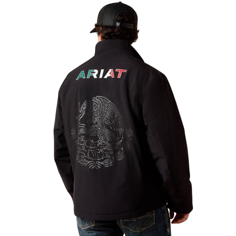 ARIAT Outerwear Ariat Men's Black Pioneer Stretchshell Mexico Jacket 10062577