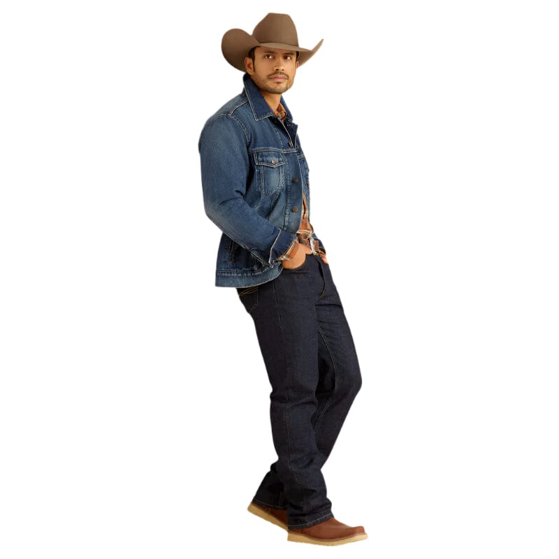 ARIAT Outerwear Ariat Men's Blanket Lined Denim Trucker Jacket 10051865