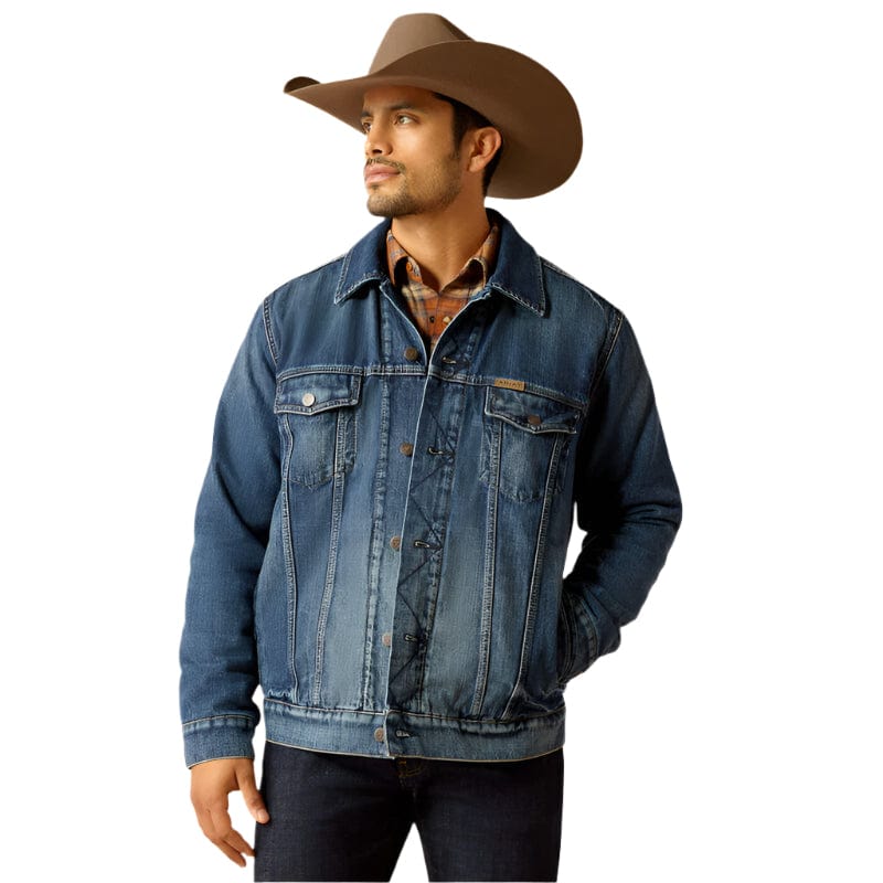 ARIAT Outerwear Ariat Men's Blanket Lined Denim Trucker Jacket 10051865