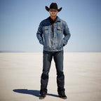 ARIAT Outerwear Ariat Men's Blanket Lined Denim Trucker Jacket 10051865