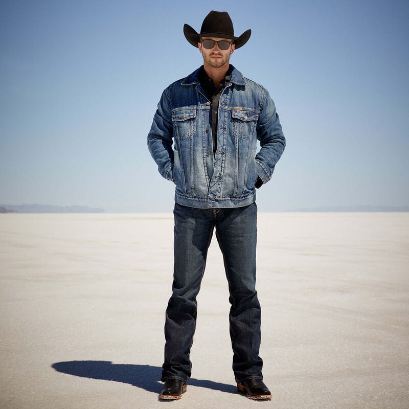 ARIAT Outerwear Ariat Men's Blanket Lined Denim Trucker Jacket 10051865