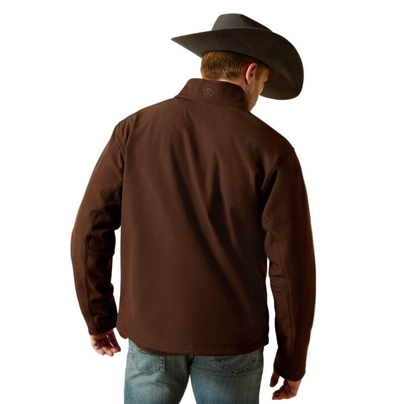 ARIAT Outerwear Ariat Men's Brown Logo Softshell Jacket 10062585