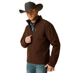 ARIAT Outerwear Ariat Men's Brown Logo Softshell Jacket 10062585
