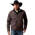 ARIAT Outerwear Ariat Men's Brown Patriot Flag Softshell Jacket 10079522