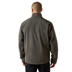 ARIAT Outerwear Ariat Men's Charcoal Americana Logo Softshell Jacket 10062579