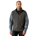 ARIAT Outerwear Ariat Men's Charcoal Americana Logo Softshell Vest 10062588