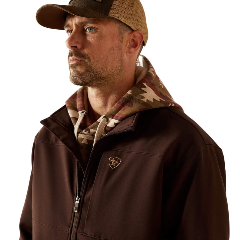 Ariat Men's Coffee Bean Vernon Full Zip Softshell Jacket 10062597