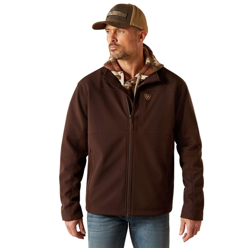 ARIAT Outerwear Ariat Men's Coffee Bean Vernon Full Zip Softshell Jacket 10062597