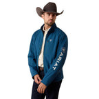 ARIAT Outerwear Ariat Men's Legion Blue Logo Softshell Jacket 10079367