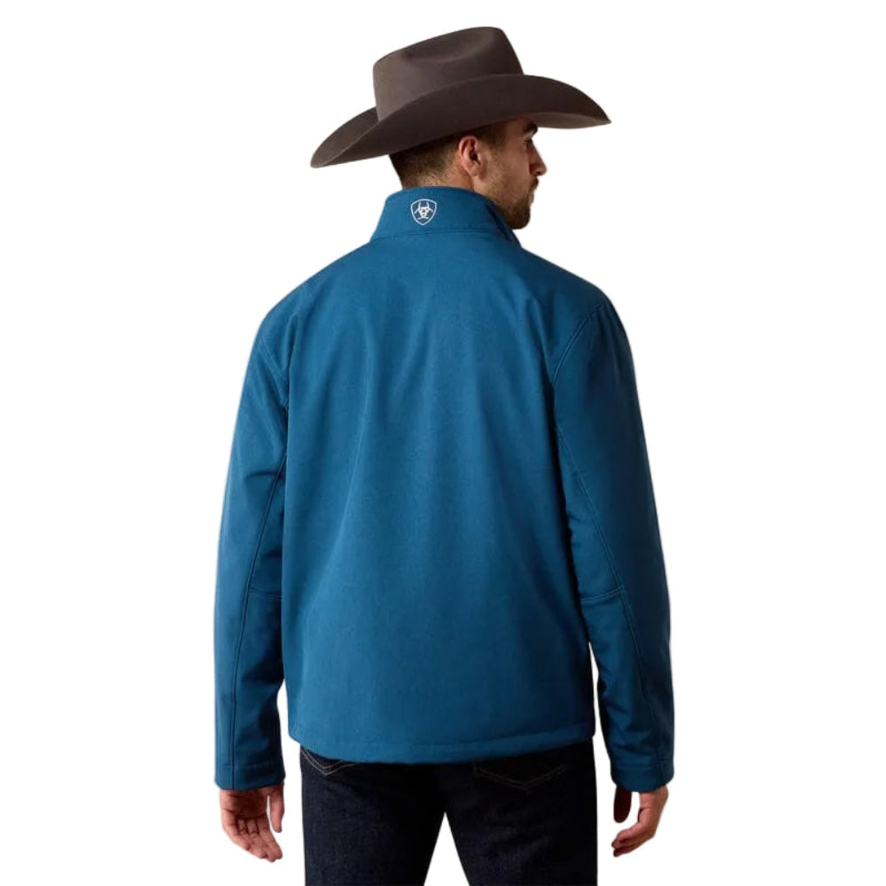 ARIAT Outerwear Ariat Men's Legion Blue Logo Softshell Jacket 10079367