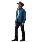 ARIAT Outerwear Ariat Men's Legion Blue Logo Softshell Jacket 10079367