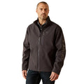 ARIAT Outerwear Ariat Men's Phantom Brown Logo Softshell Zipper Jacket 10062580
