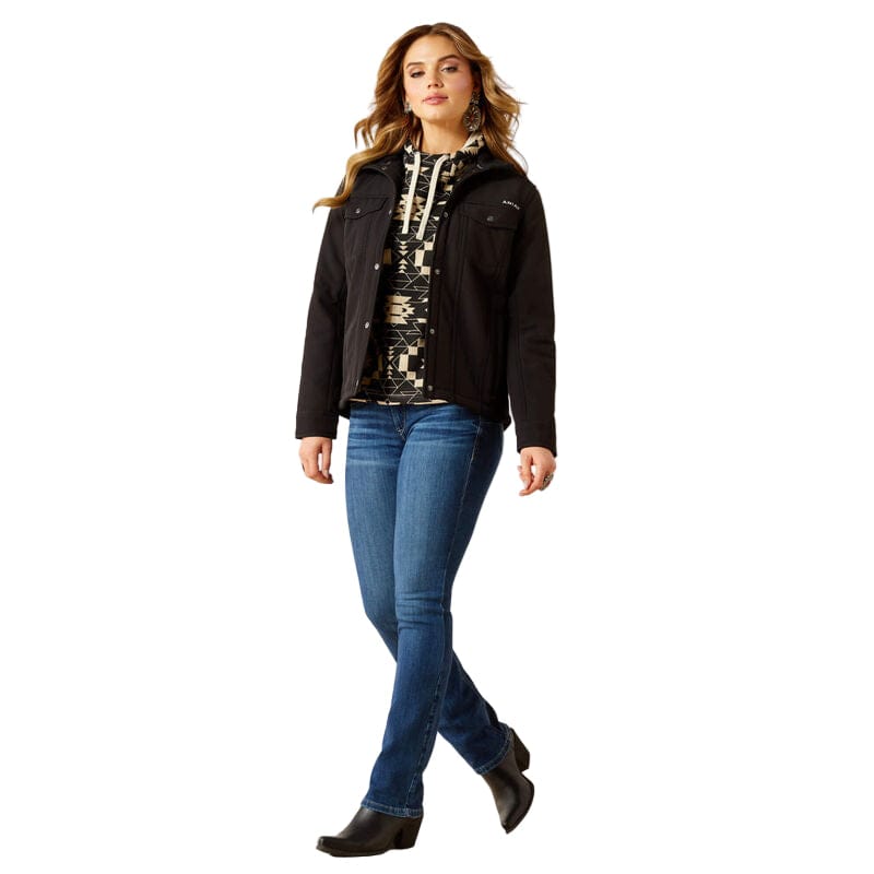 ARIAT Outerwear Ariat Women's Black Berber Back Softshell Jacket 10062258