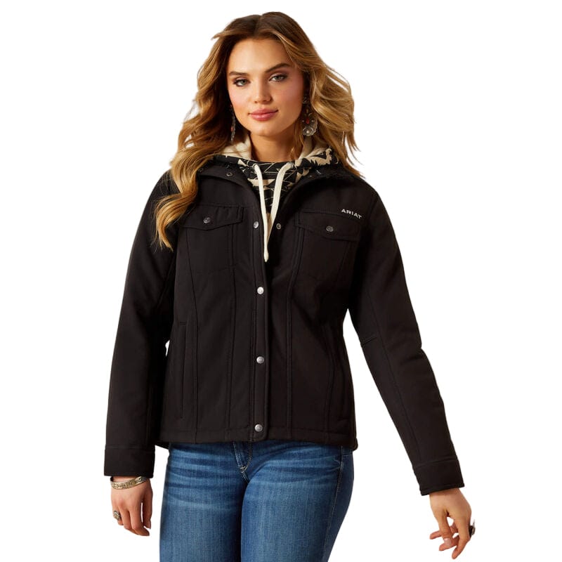 ARIAT Outerwear Ariat Women's Black Berber Back Softshell Jacket 10062258