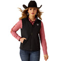 ARIAT Outerwear Ariat Women's Black Logo Softshell Vest 10062786