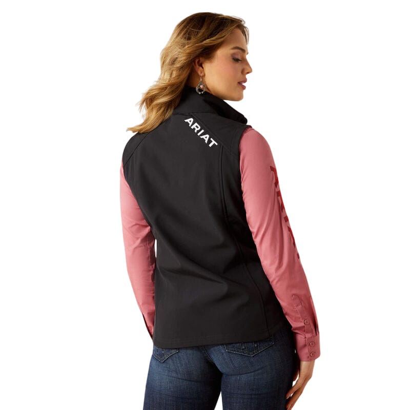 ARIAT Outerwear Ariat Women's Black Logo Softshell Vest 10062786