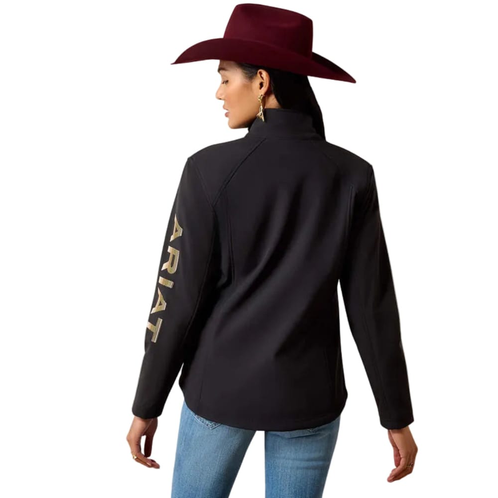 ARIAT Outerwear Ariat Women's Black Stonewall Logo Softshell Jacket 10079893