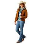 ARIAT Outerwear Ariat Women's Chestnut Horse Berber Back Softshell Jacket 10062303