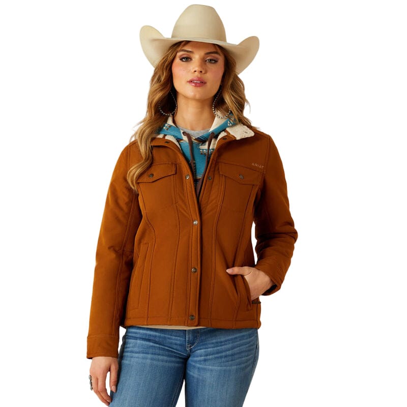 ARIAT Outerwear Ariat Women's Chestnut Horse Berber Back Softshell Jacket 10062303