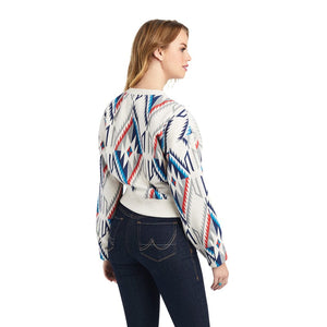 ARIAT Outerwear Ariat Women's Chimayo Grande Print Cropped Long Sleeve Sweatshirt 10042143