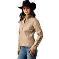 ARIAT Outerwear Ariat Women's Faded Leopard Print Logo Softshell Jacket 10079888