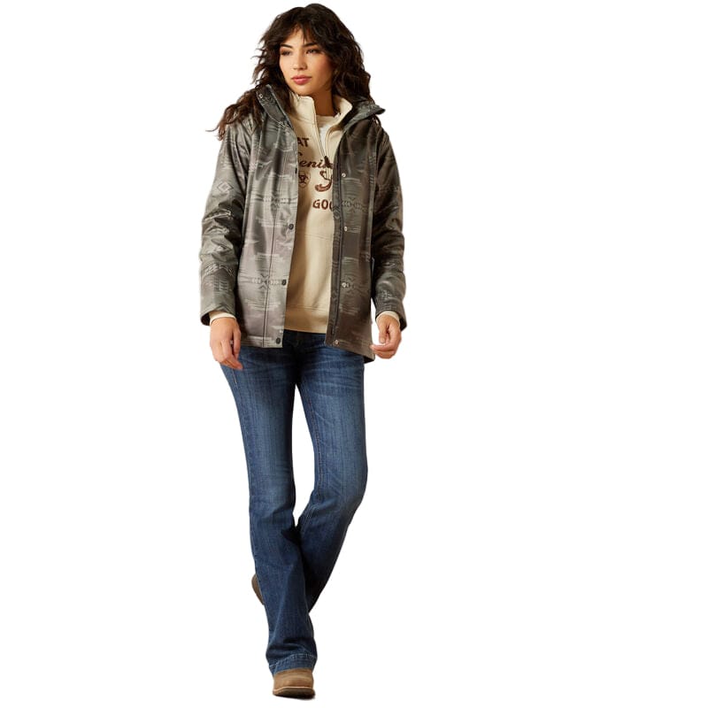 ARIAT Outerwear Ariat Women's Grey Dune Drizzle Rain Coat 10062807
