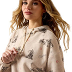 ARIAT Outerwear Ariat Women's Oatmeal Heather Essential Hoodie 10071164