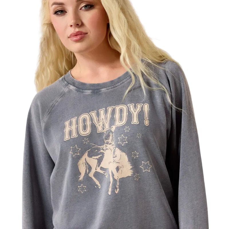 ARIAT Outerwear Ariat Women's Ombre Blue Vintage Raglan Sweatshirt 10071113