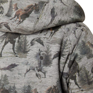ARIAT Outerwear Ariat Women's REAL Misty Horse Print Full Zip Hoodie 10047230