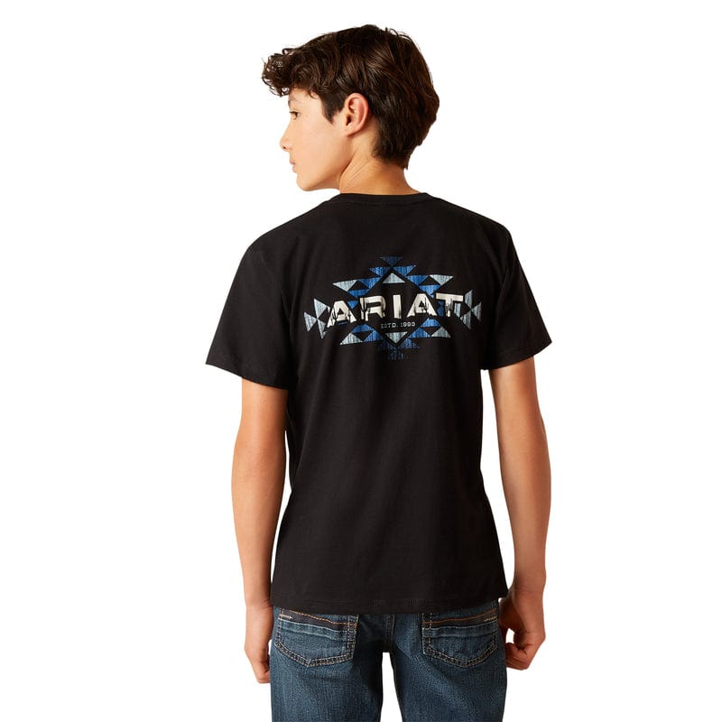 ARIAT Shirts Ariat Boys SW Cacti Black Short Sleeve T-Shirt 10047914