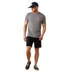 ARIAT Shirts Ariat Men's Athletic Heather USA Pat Badge T-Shirt 10080246