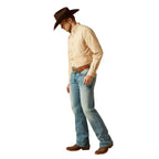 ARIAT Shirts Ariat Men's Beige Pro Series Beckett Button Down Western Shirt 10062176