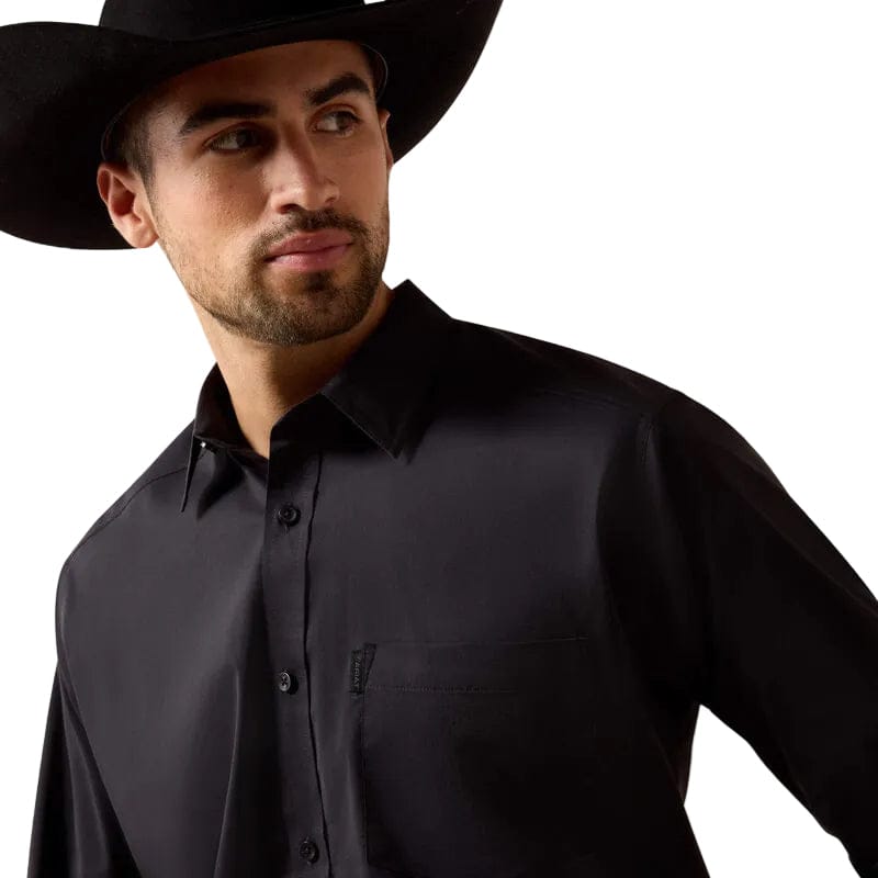ARIAT Shirts Ariat Men's Black Everything Classic Fit Western Shirt 10071100