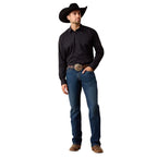 ARIAT Shirts Ariat Men's Black Everything Classic Fit Western Shirt 10071100
