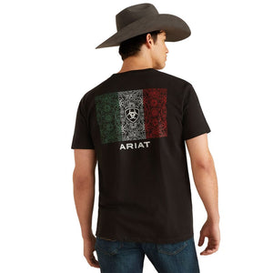 ARIAT Shirts Ariat Men's Black Sugar Flag Short Sleeve T-Shirt 10047886