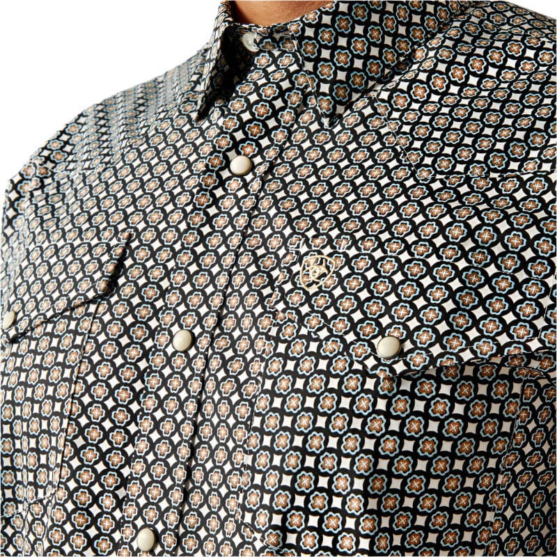 ARIAT Shirts Ariat Men's Black Waylon Classic Fit Button Down Shirt 10058760