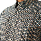 ARIAT Shirts Ariat Men's Black Waylon Classic Fit Button Down Shirt 10058760