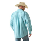 ARIAT Shirts Ariat Men's Blue Elixer Plaid Pro Series Platt Button Down Western Shirt 10071577