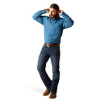 ARIAT Shirts Ariat Men's Braxton Spellbound Teal Classic Fit Long Sleeve Western Shirt 10046222